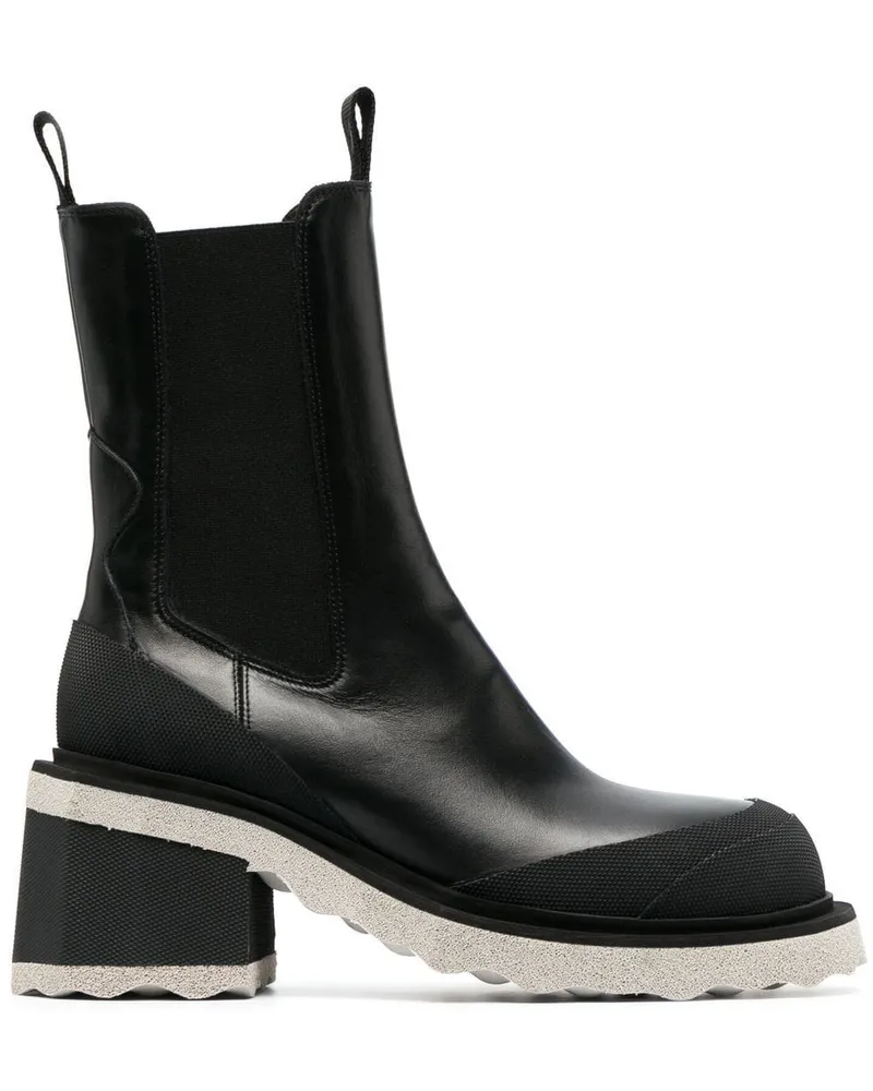 OFF-WHITE Chelsea-Boots mit Absatz - Schwarz Schwarz