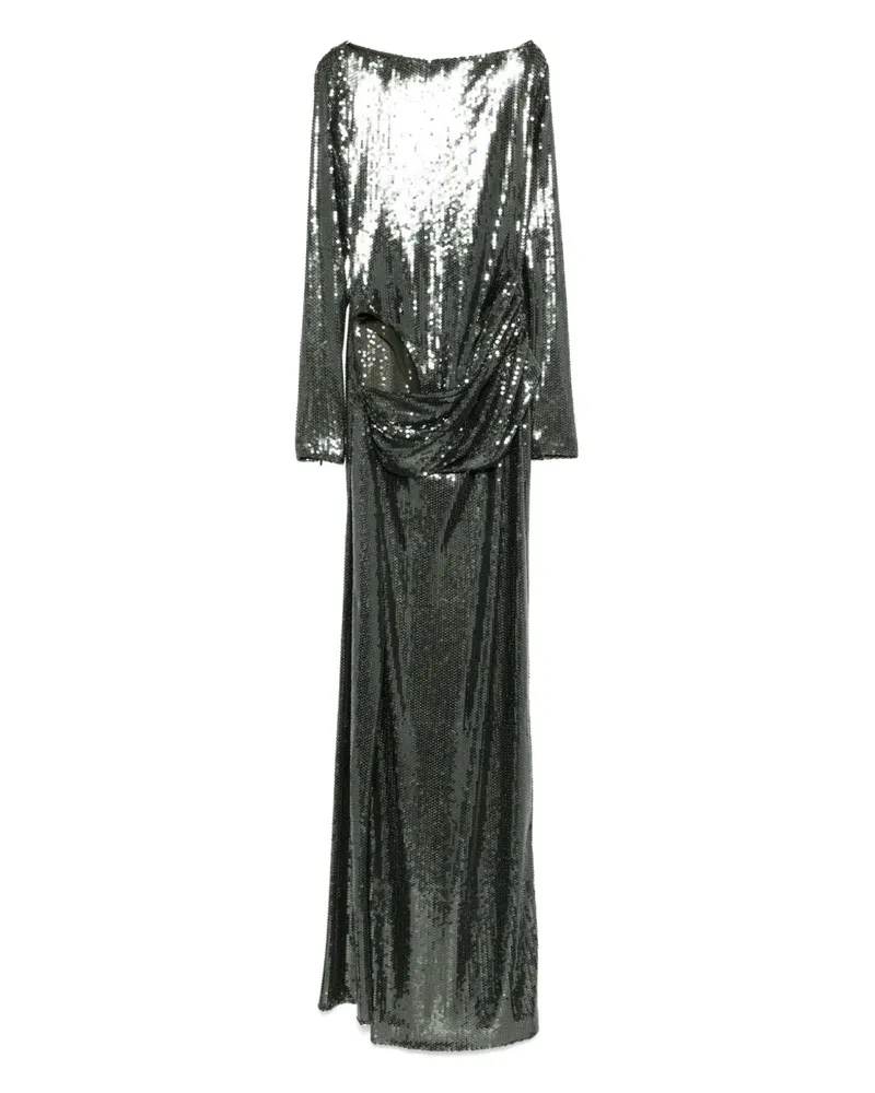 Alex Perry Maxikleid mit Pailletten - Grün Grün