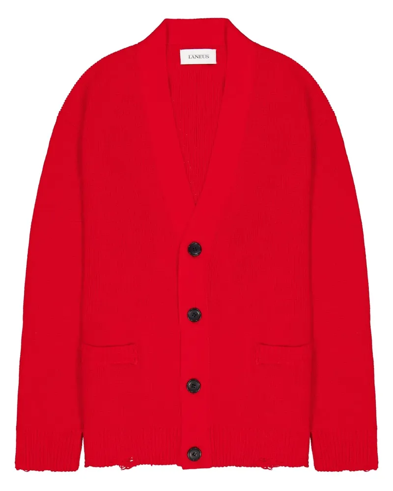 Laneus Gestrickter Cardigan - Rot Rot