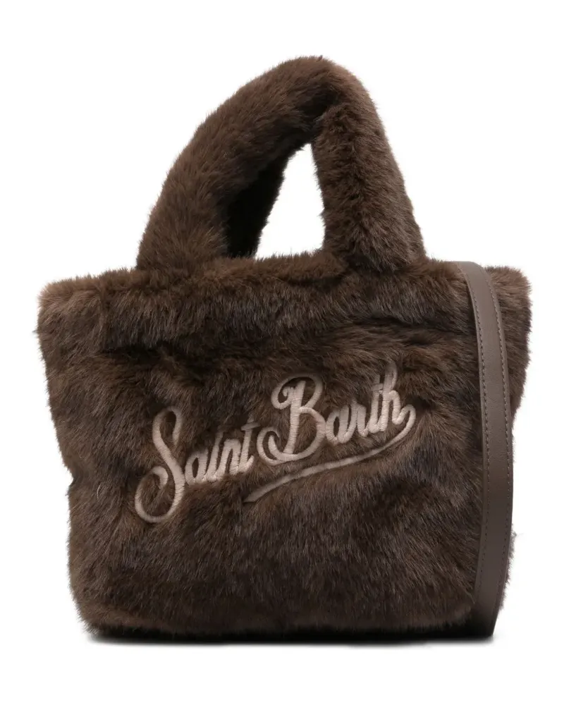 MC2 Saint Barth Vanity Soft Fur Mini-Tasche - Braun Braun