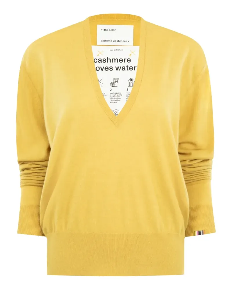extreme cashmere Collin V-neck sweater - Gelb Gelb