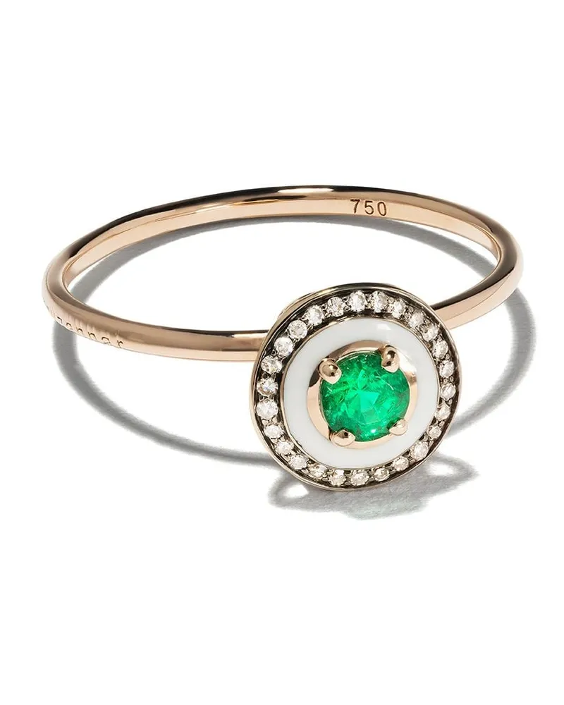 Selim Mouzannar 18kt Rotgoldring mit Diamanten - Rosa Rosa