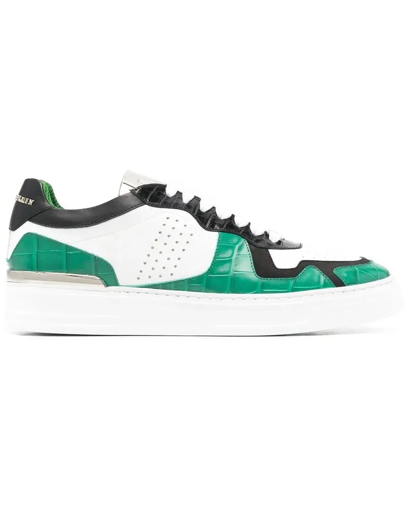 Philipp Plein Sneakers in Colour-Block-Optik - Grün Grün