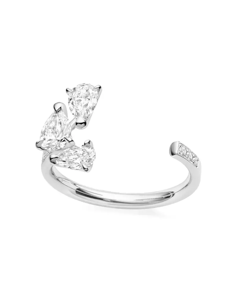 Repossi 18kt Serti sur Vide Weißgoldring mit Diamanten - Silber Silber