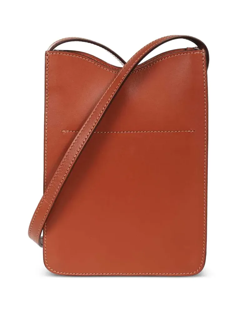 IL BISONTE Schultertasche mit Druckknopf - Braun Braun