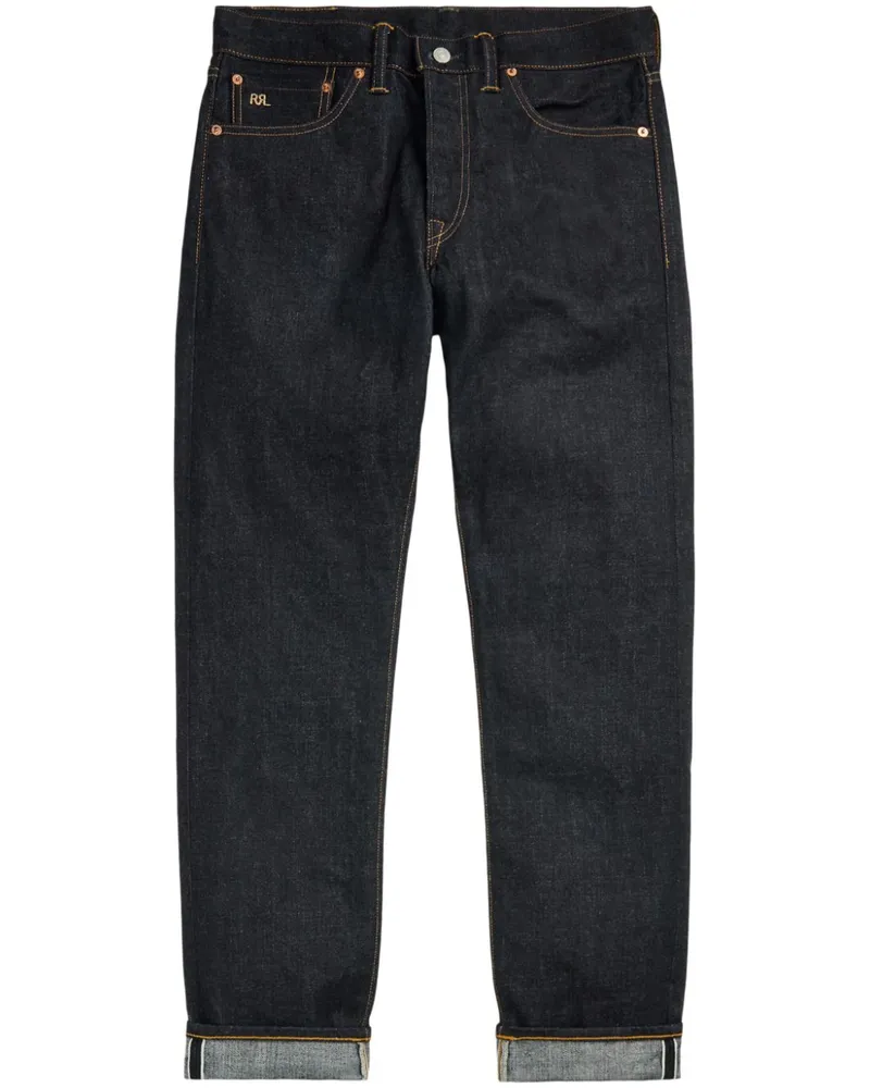 Ralph Lauren Slim-Fit-Jeans mit Logo-Patch - Blau Blau