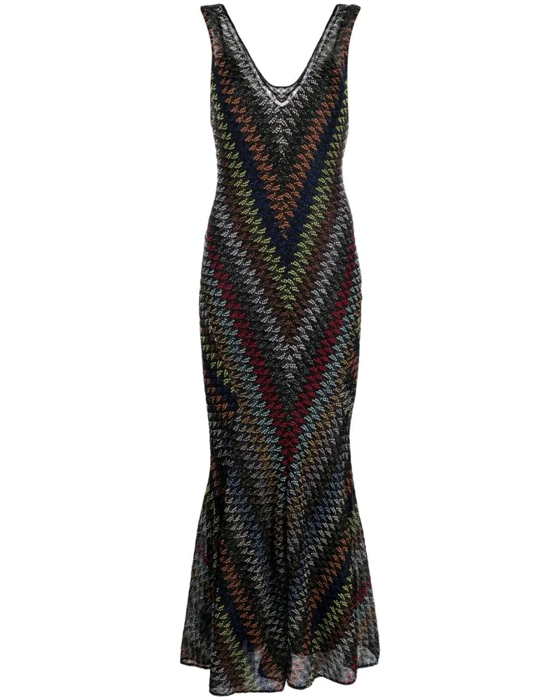 Missoni Gehäkeltes Maxikleid - Schwarz Schwarz
