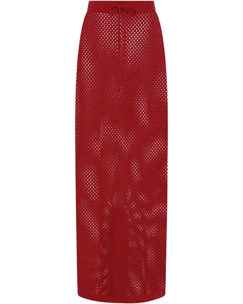 Rosetta Getty Midirock in Netzoptik - Rot Rot