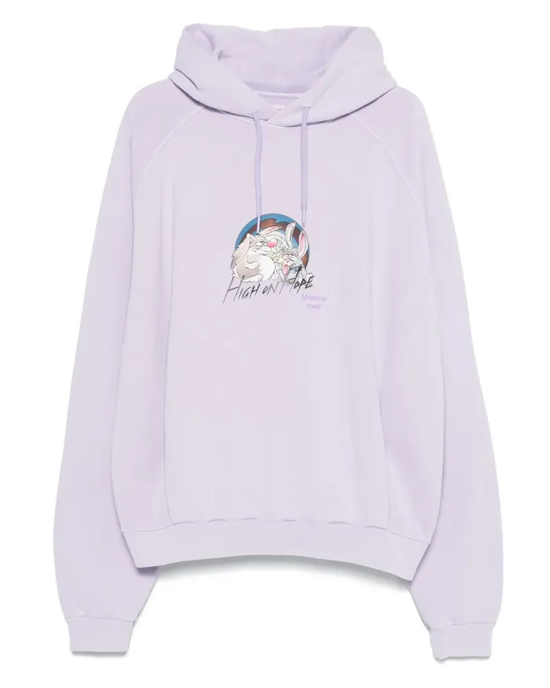 Martine Rose High On Hope Hoodie - PURPLE LILAC Purple