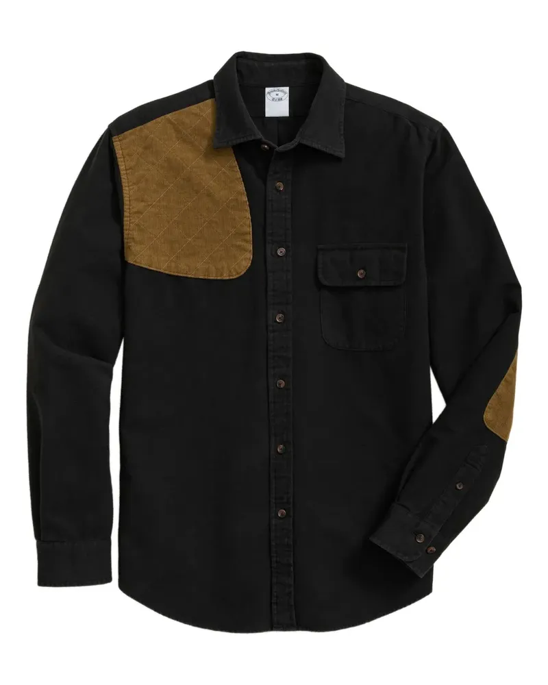 Brooks Brothers Hemd aus Cord - Schwarz Schwarz