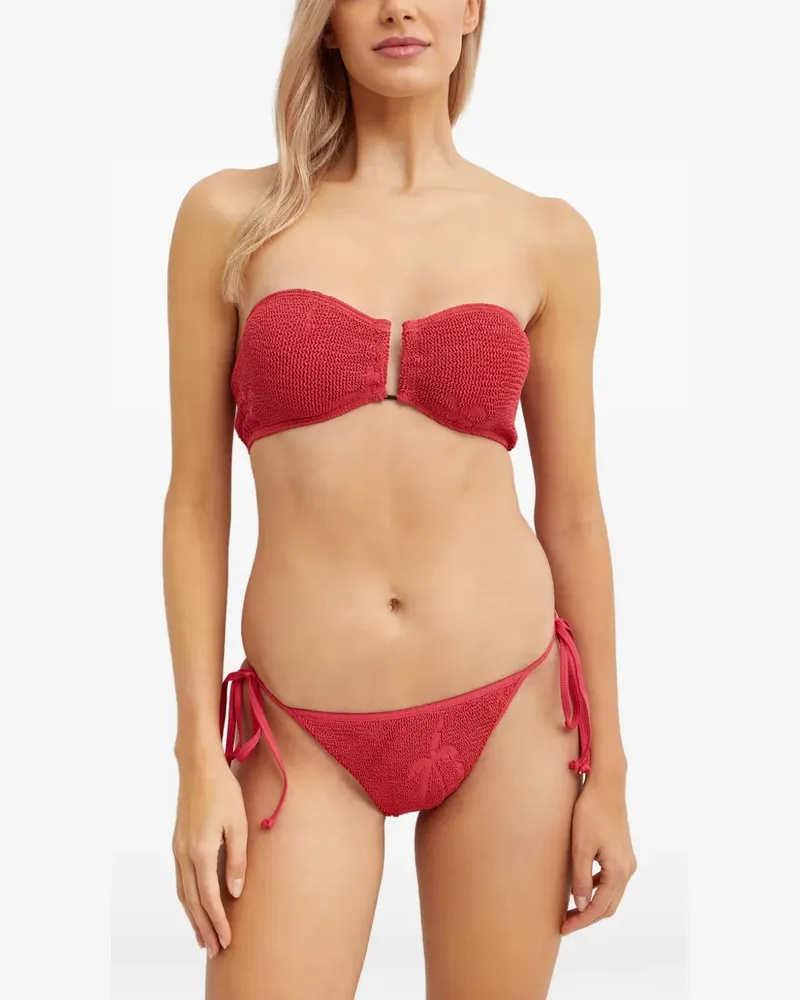 bond-eye Bikini mit Palmendetail - Rot Rot