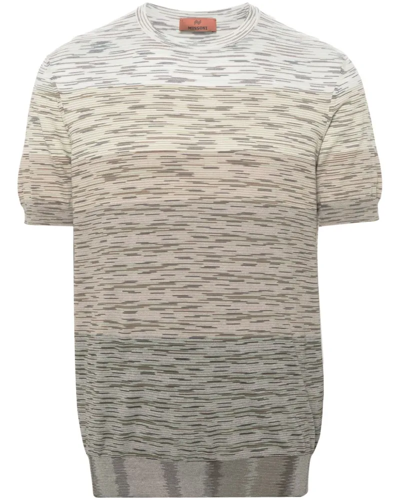 Missoni Gestreiftes T-Shirt Nude