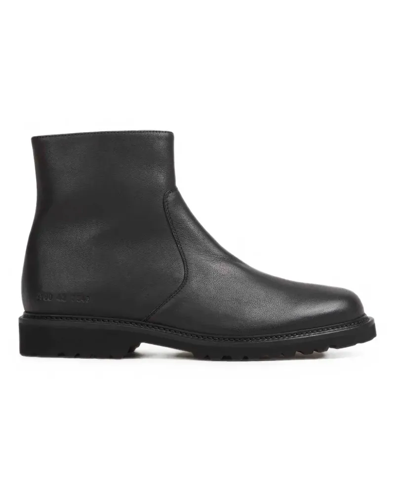 Common Projects Stiefeletten mit Profilsohle und Reißverschluss - Schwarz Schwarz