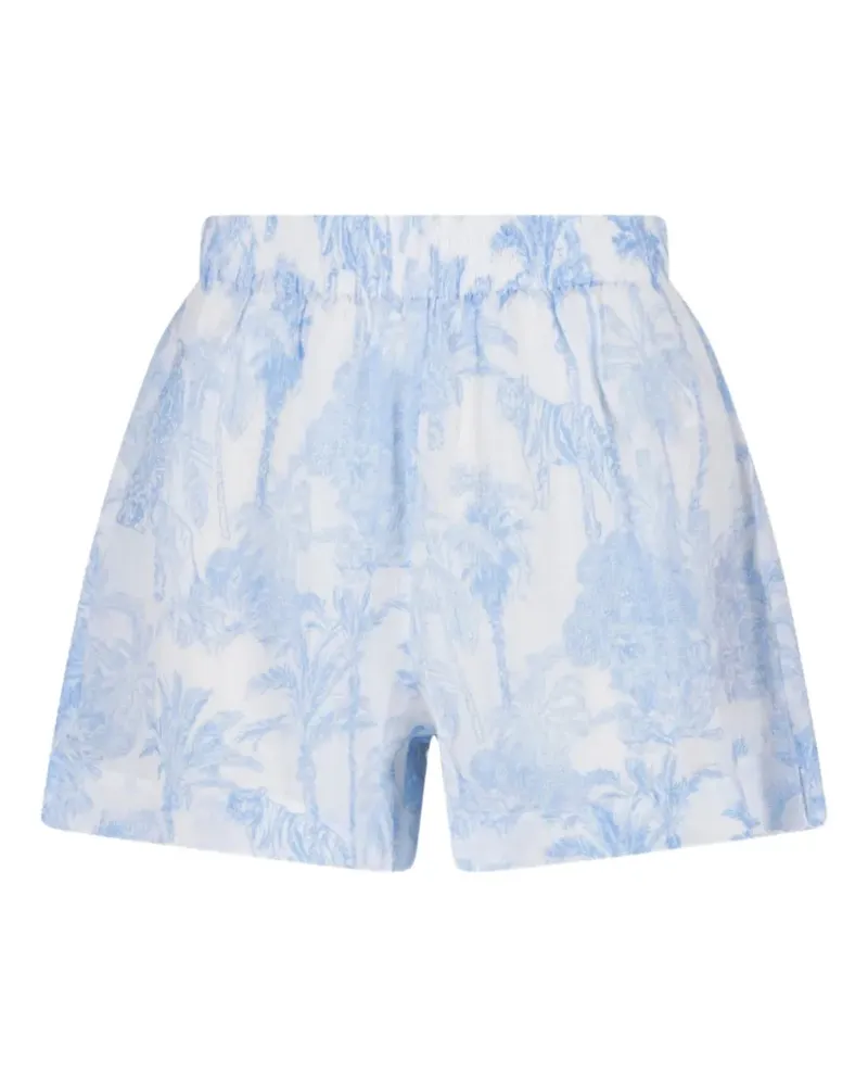 MC2 Saint Barth floral-pattern short - Weiß Weiß