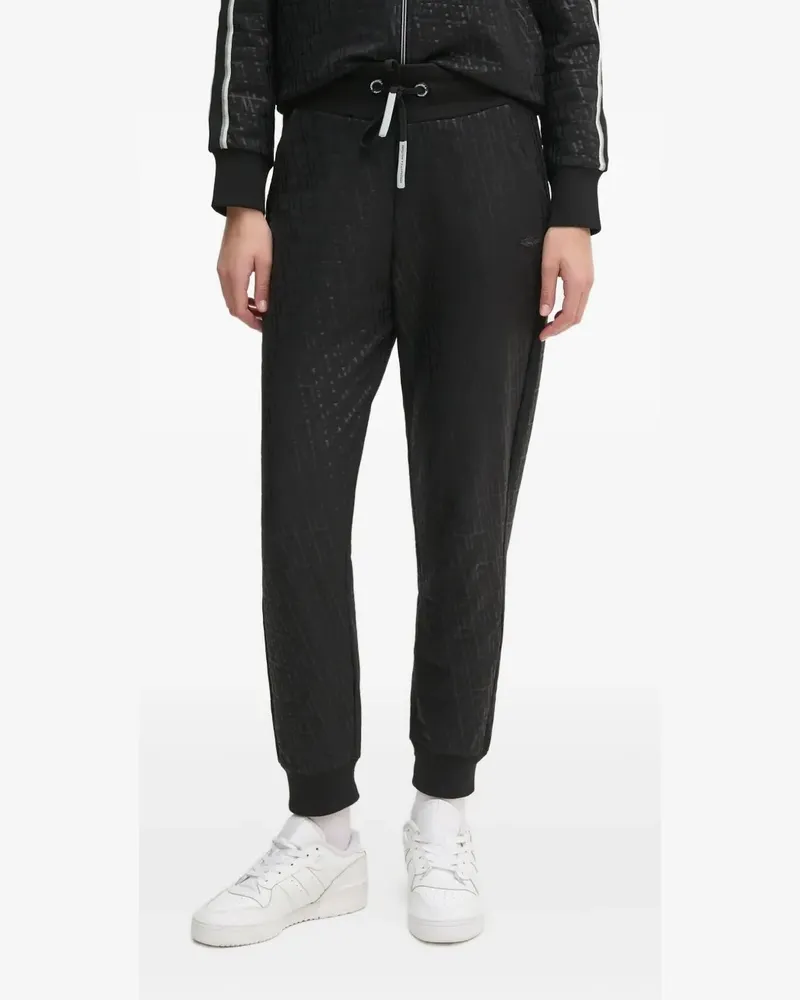 Aeronautica Militare Jogginganzug mit Monogrammmuster - Schwarz Schwarz