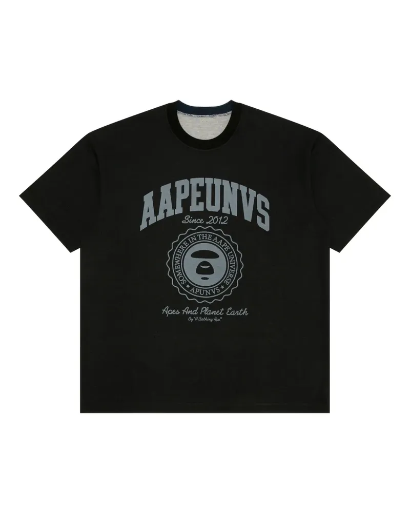 BAPE Wendbares T-Shirt mit Print - Schwarz Schwarz