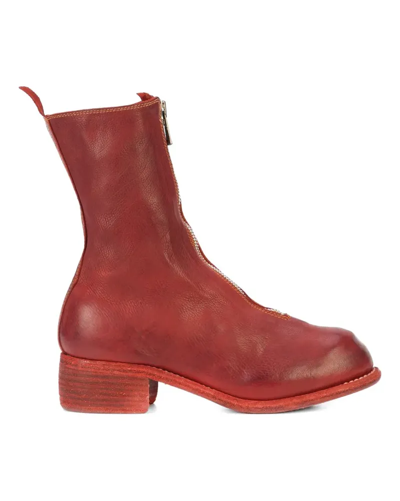 GUIDI Stiefel aus Kalbsleder - Rot Rot