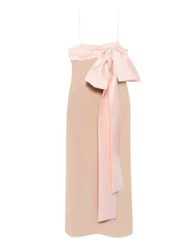 BERNADETTE Bart Maxikleid - Rosa Rosa