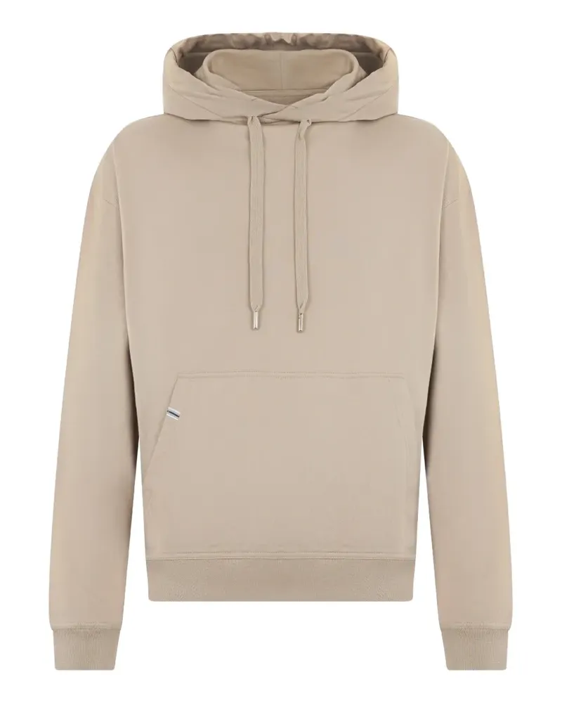 Fedeli drawstring cotton hoodie - Nude Nude