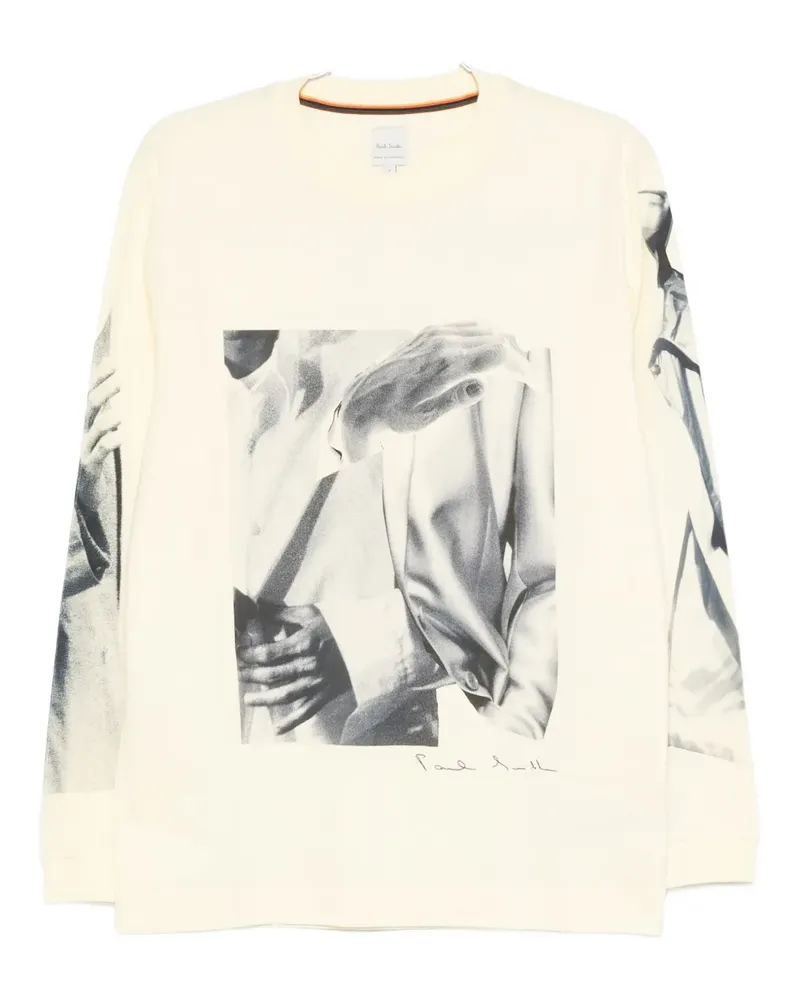 Paul Smith Langarmshirt mit Foto-Print - Gelb Gelb