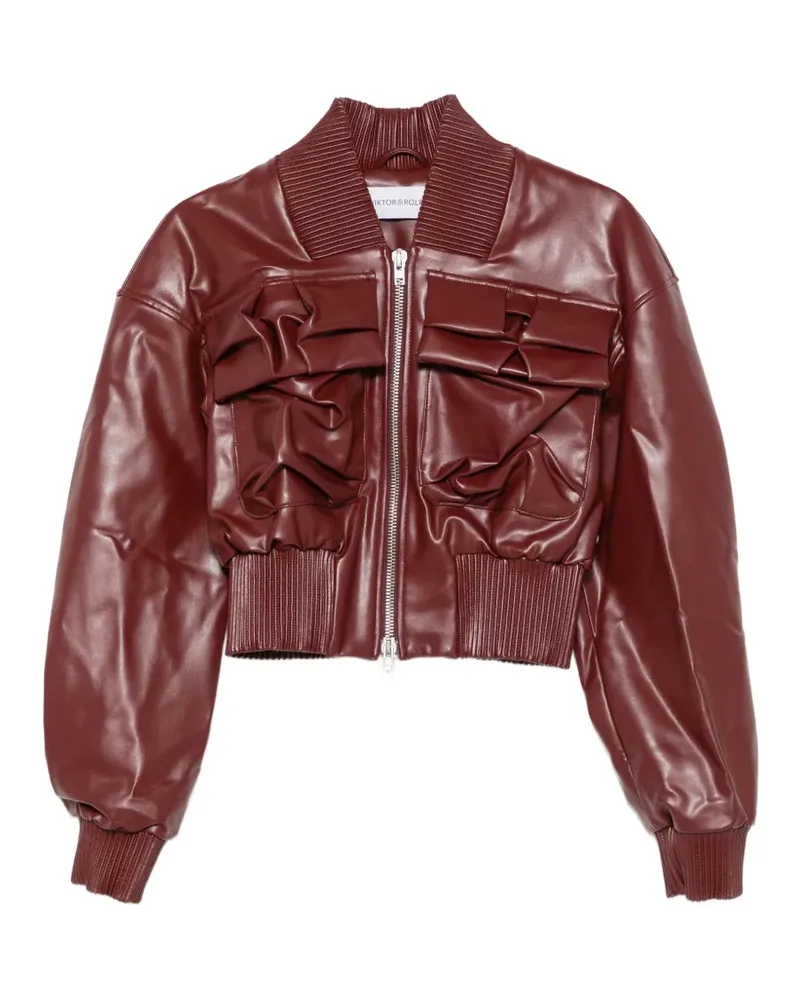 Viktor & Rolf Jacke mit plissierten Taschen - Rot Rot