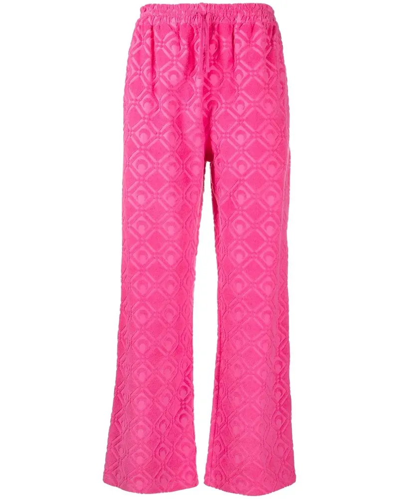 Marine Serre Jogginghose mit Jacquardmuster - Rosa Rosa