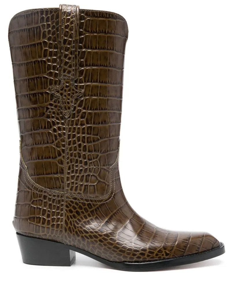 Paris Texas Hilda Stiefel 35mm - Braun Braun