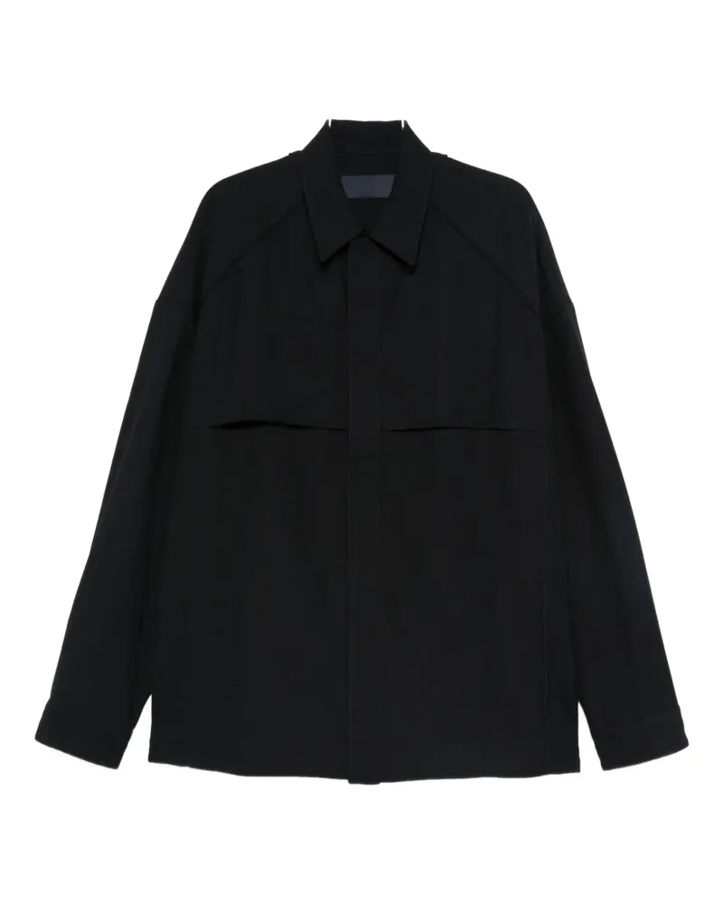 JUUN.J panelled shirt - Blau Blau