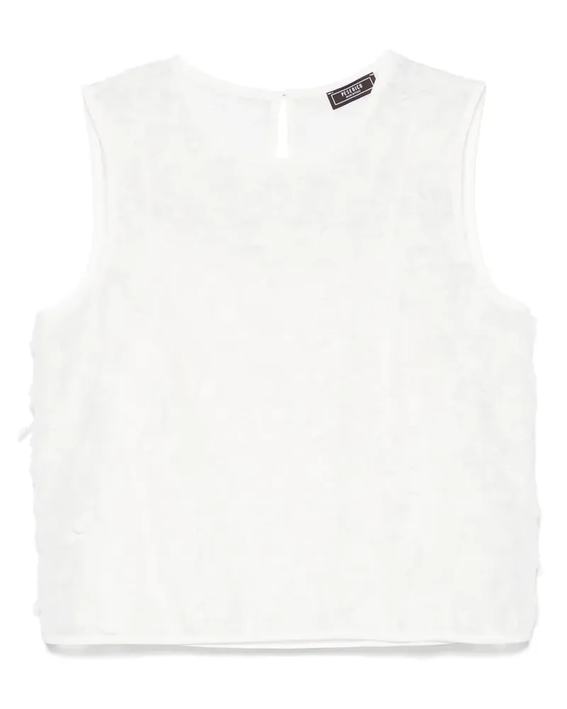 Peserico Top mit strukturiertem Finish - Weiß Weiß
