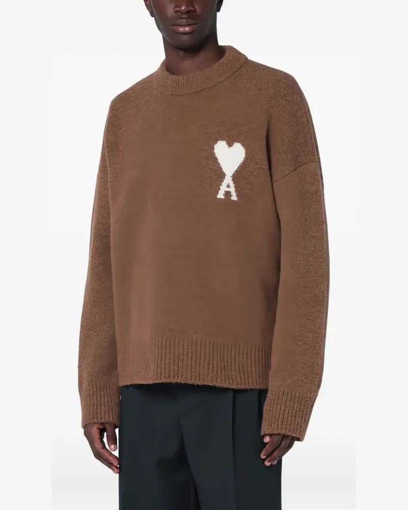 AMI Paris Ami de Coeur sweater - Braun Braun