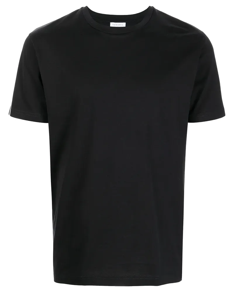 Sunspel T-Shirt mit Rundhalsausschnitt - Schwarz Schwarz