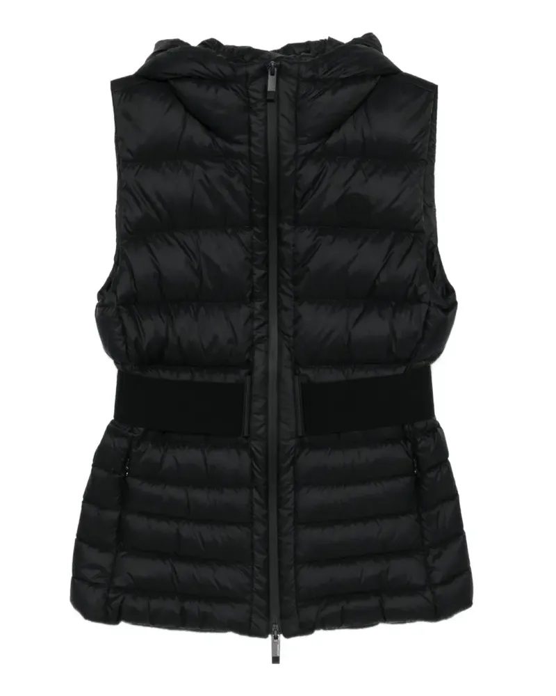 Moncler Kapuzenjacke mit Einsätzen - Schwarz Schwarz