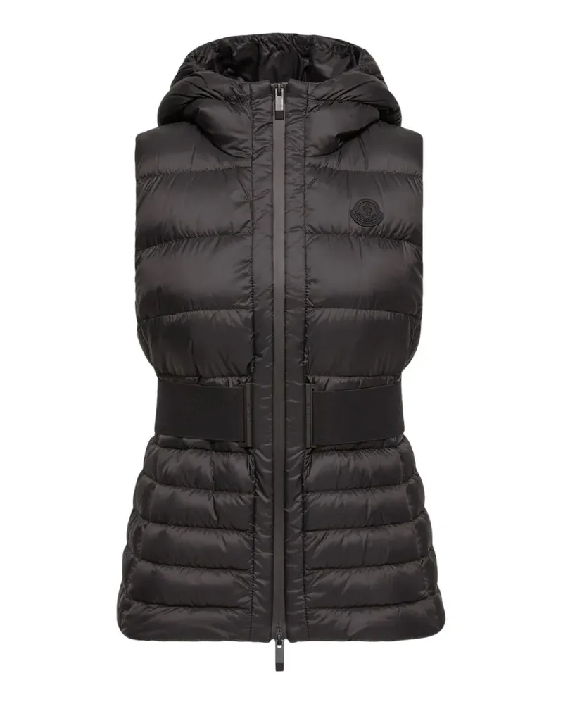 Moncler Kapuzenjacke mit Einsätzen - Schwarz Schwarz