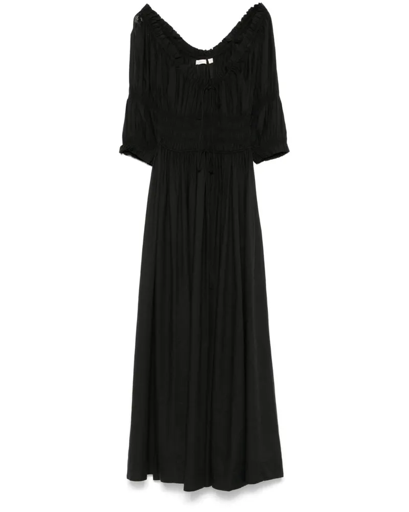 DÔEN Ischia Midikleid - Schwarz Schwarz