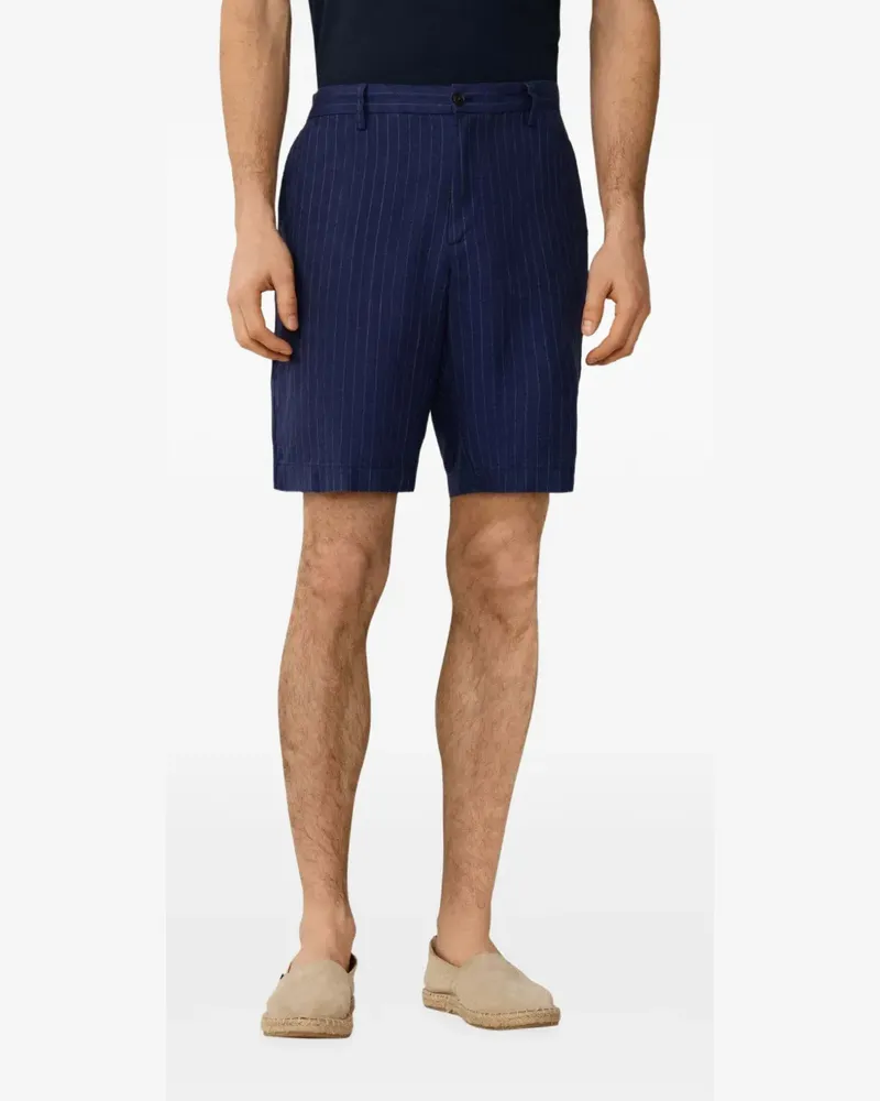 Hackett Sanderson Shorts mit Nadelstreifen - Blau Blau