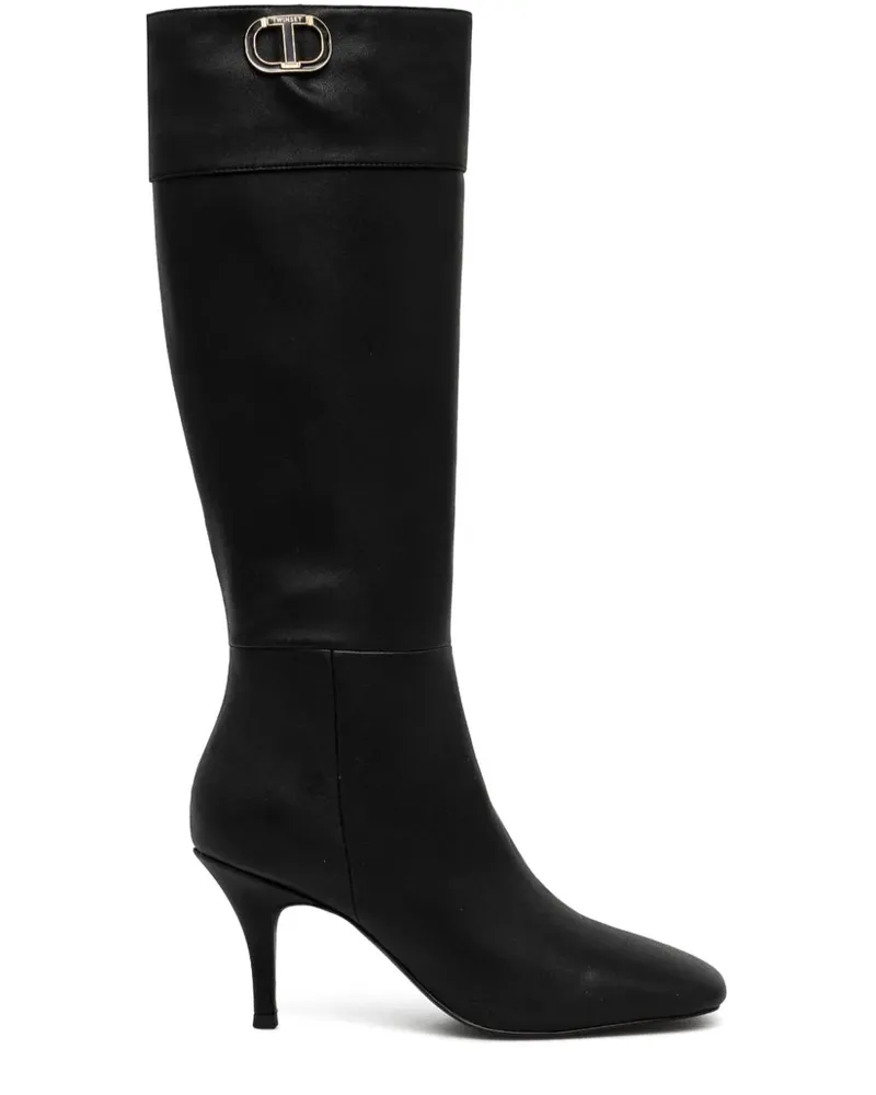 Twin-Set Oval T Stiefel 85mm - Schwarz Schwarz