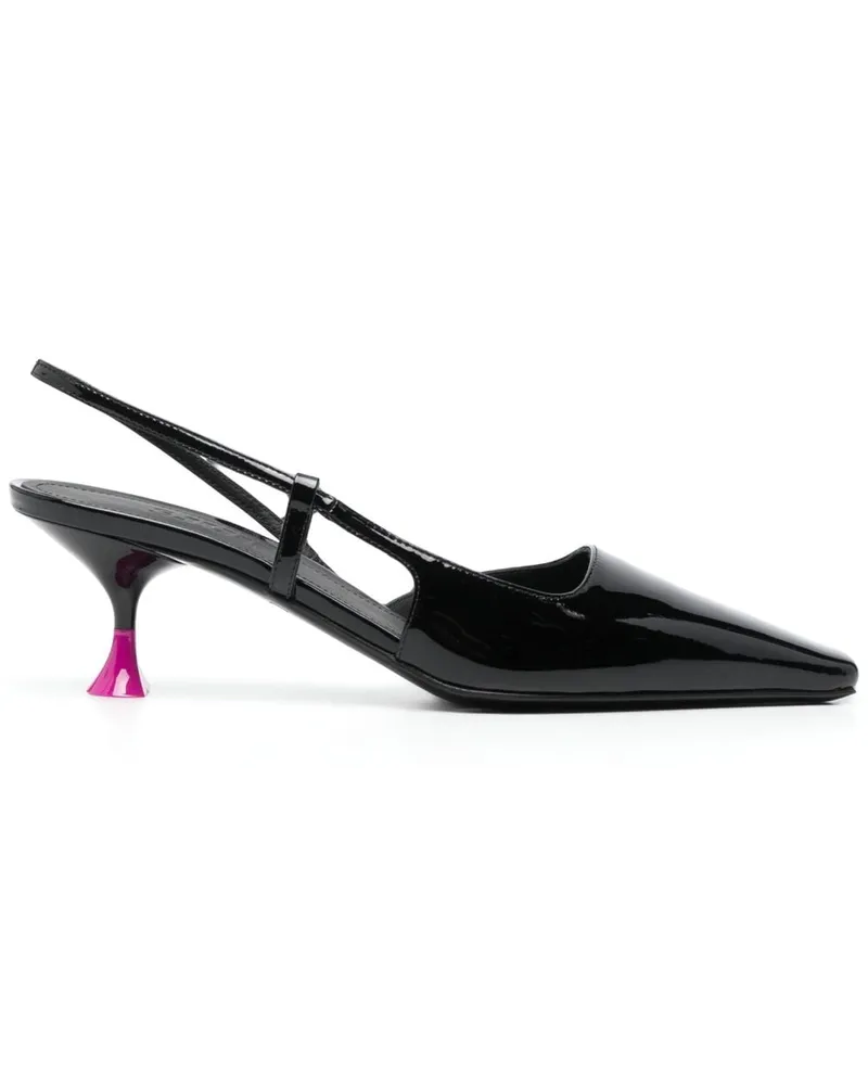 3JUIN Slingback-Pumps Schwarz