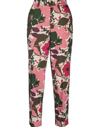 P.A.R.O.S.H. P.A.R.O H. Cropped-Hose mit Blumen-Print Rosa