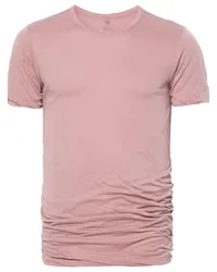 Rick Owens Double T-Shirt in Knitteroptik Rosa