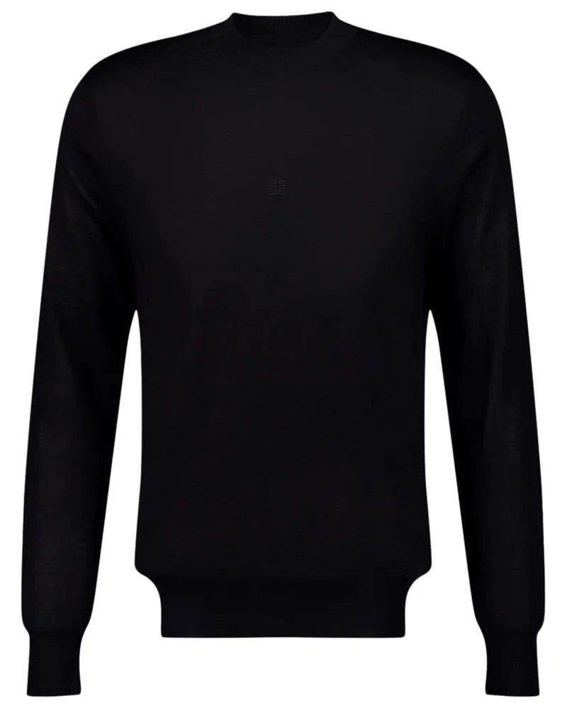 Givenchy 4G Pullover mit C-Ausschnitt Schwarz