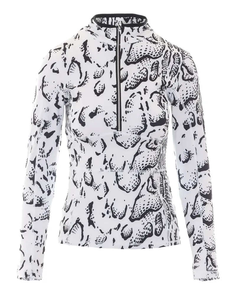 Jet Set Ginger snake-print half-zip sweatshirt - Weiß Weiß