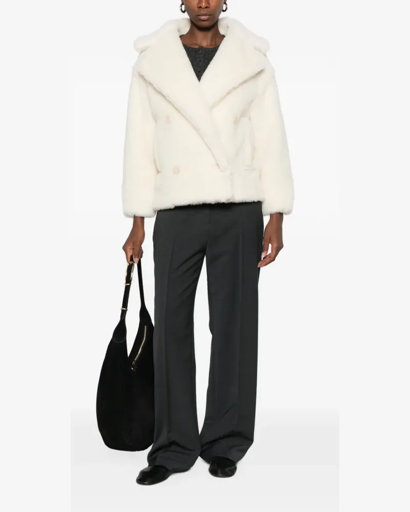 Max Mara Doppelreihige Jacke - Nude Nude