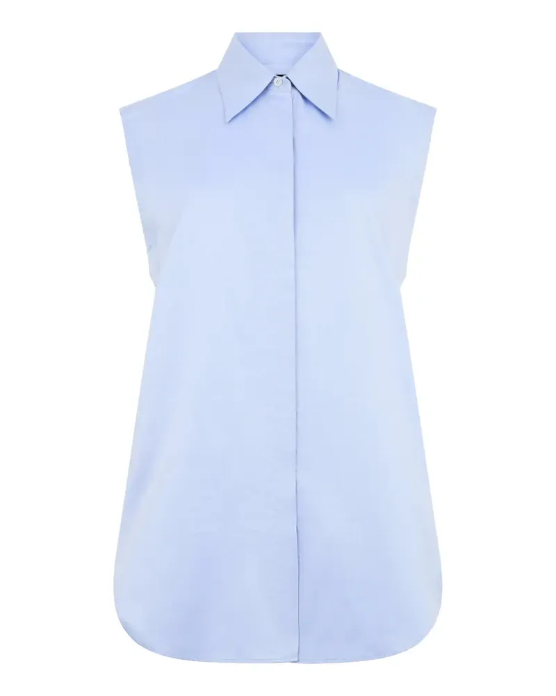 MOORER Ärmelloses Hemd - Blau Blau