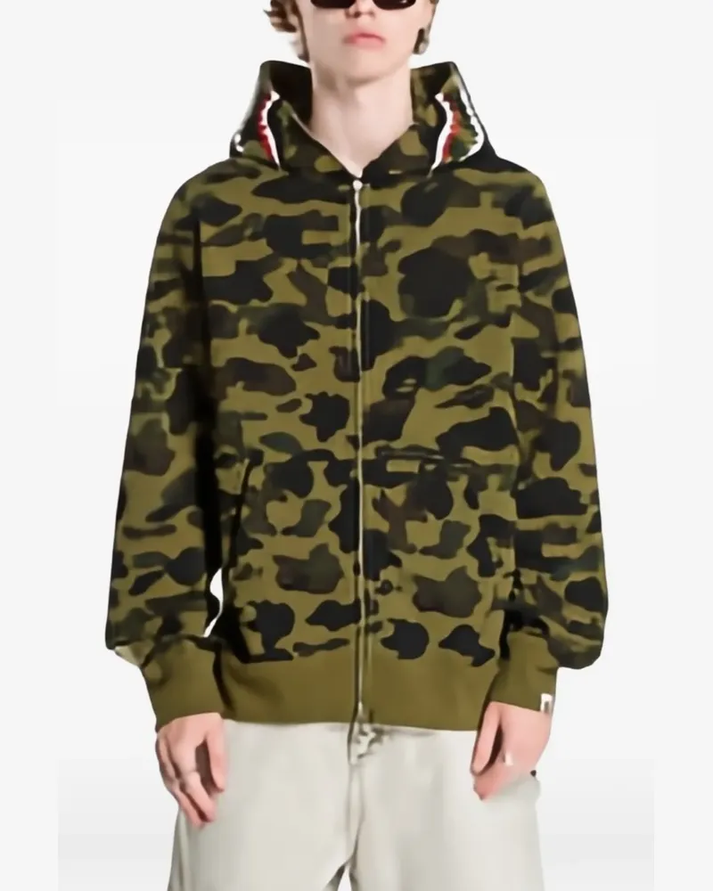 BAPE 1st Camo Shark hoodie - Grün Grün