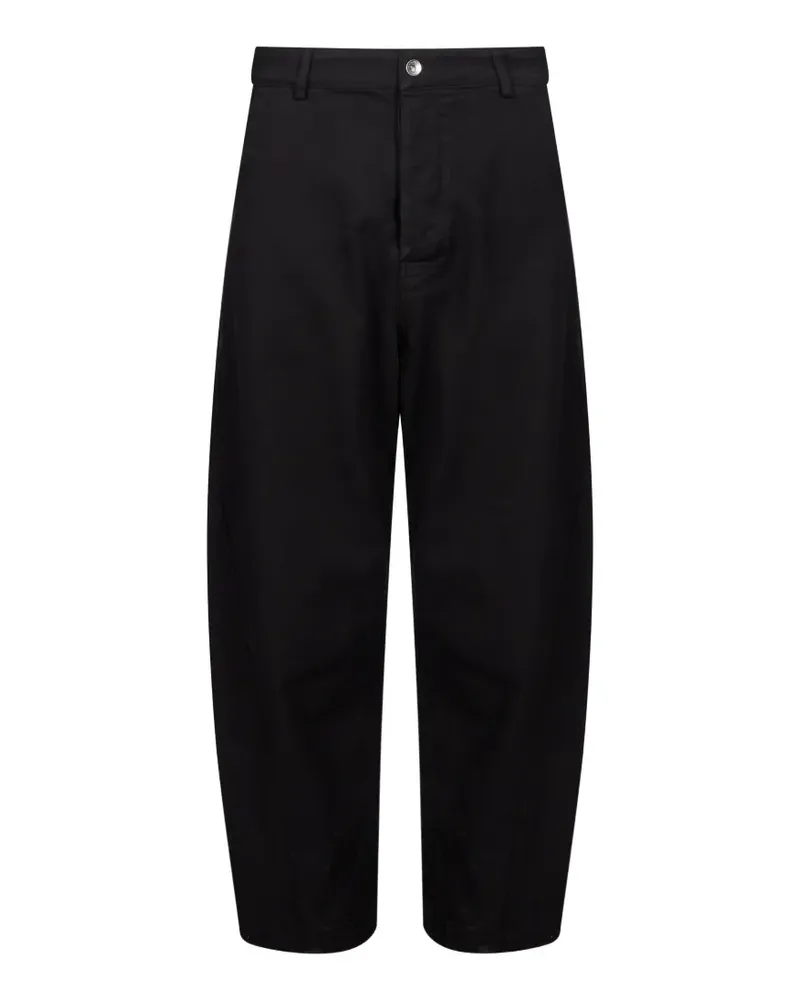 YMC Hose mit Einsätzen und abgerundetem Bein - Schwarz Schwarz