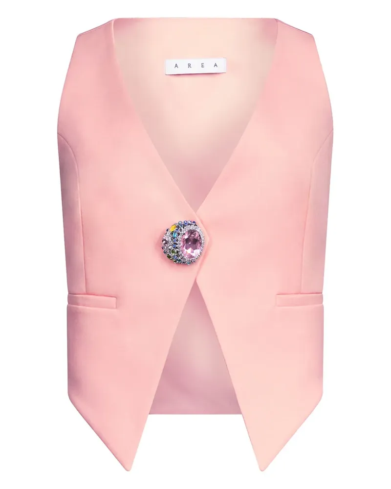 Area Kristallverzierte Weste - Rosa Rosa