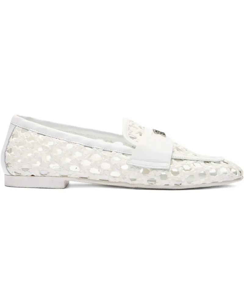 Casadei Loafer mit Cut-Outs - Weiß Weiß