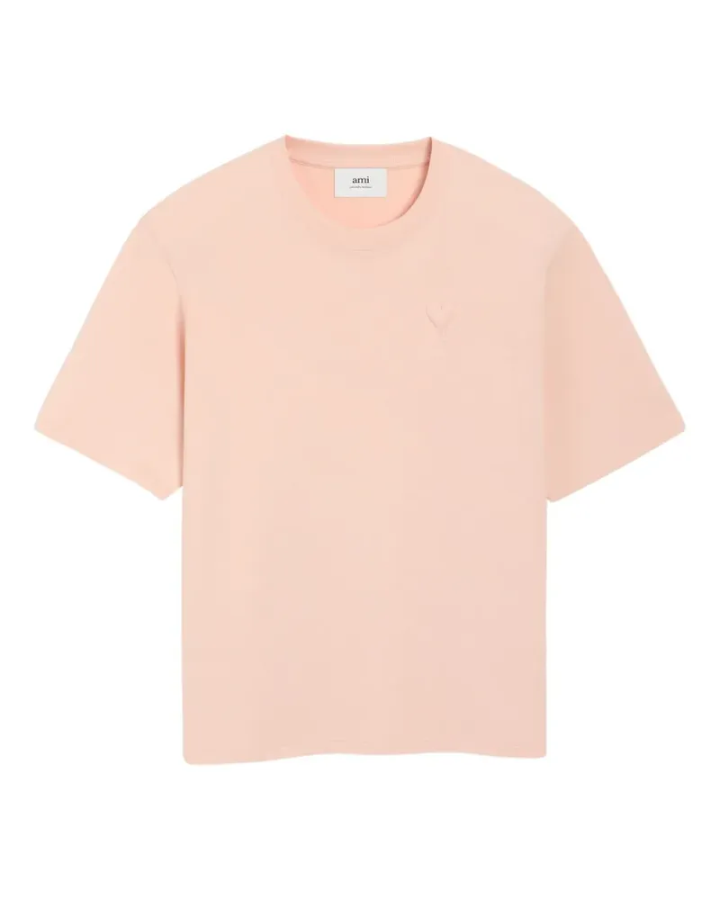 AMI Paris T-Shirt mit Ami de Coeur-Motiv - Rosa Rosa
