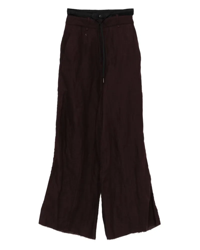 Masnada Hose im Layering-Look - Rot Rot