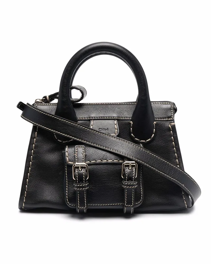 Chloé Umhängetasche mit Logo-Prägung - Schwarz Schwarz